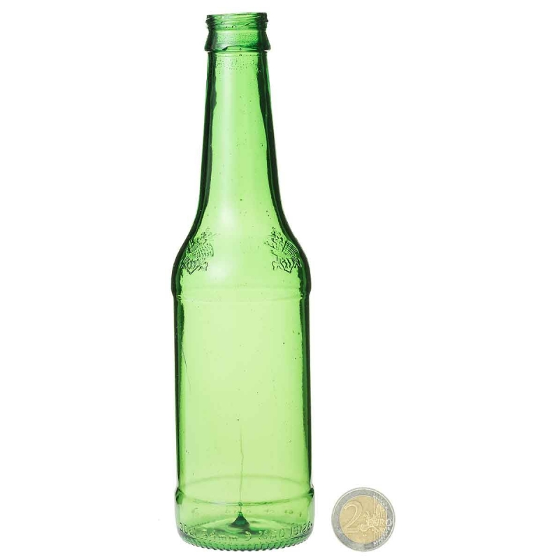 Bouteille Bière Verte 33 cl résine cassable