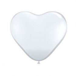 Ballon coeur blancs