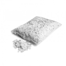 Snow confetti carré 10x10mm - Blanc
