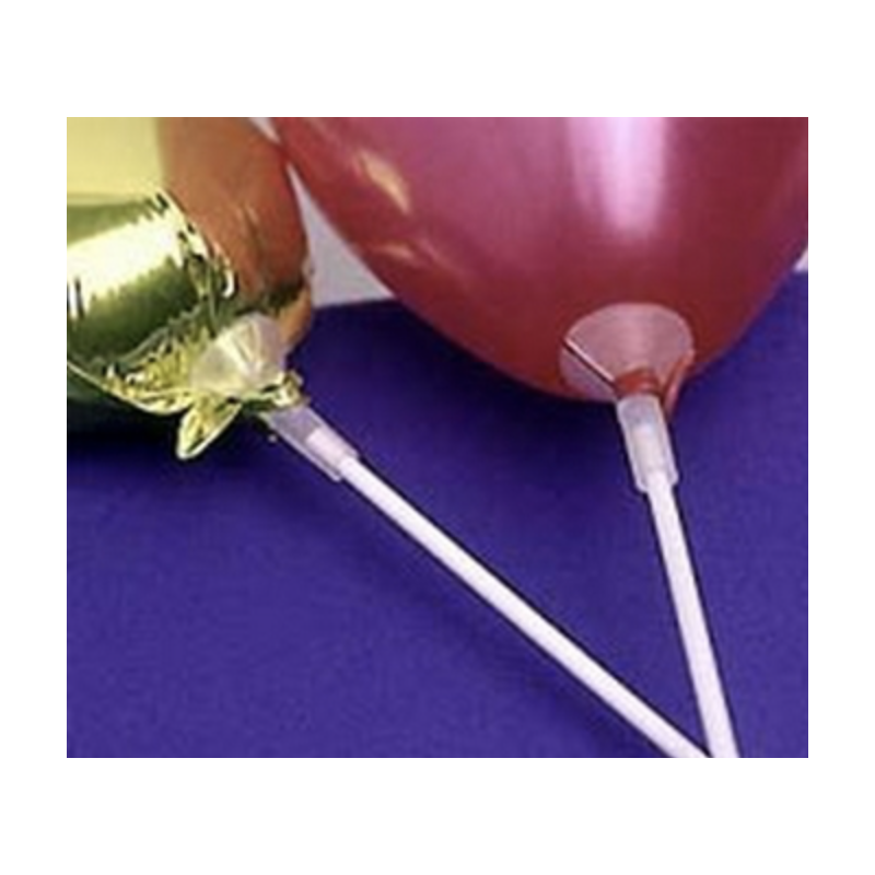 Tiges Supports de Ballons Long. 33 cm en plastique x 100 unit.