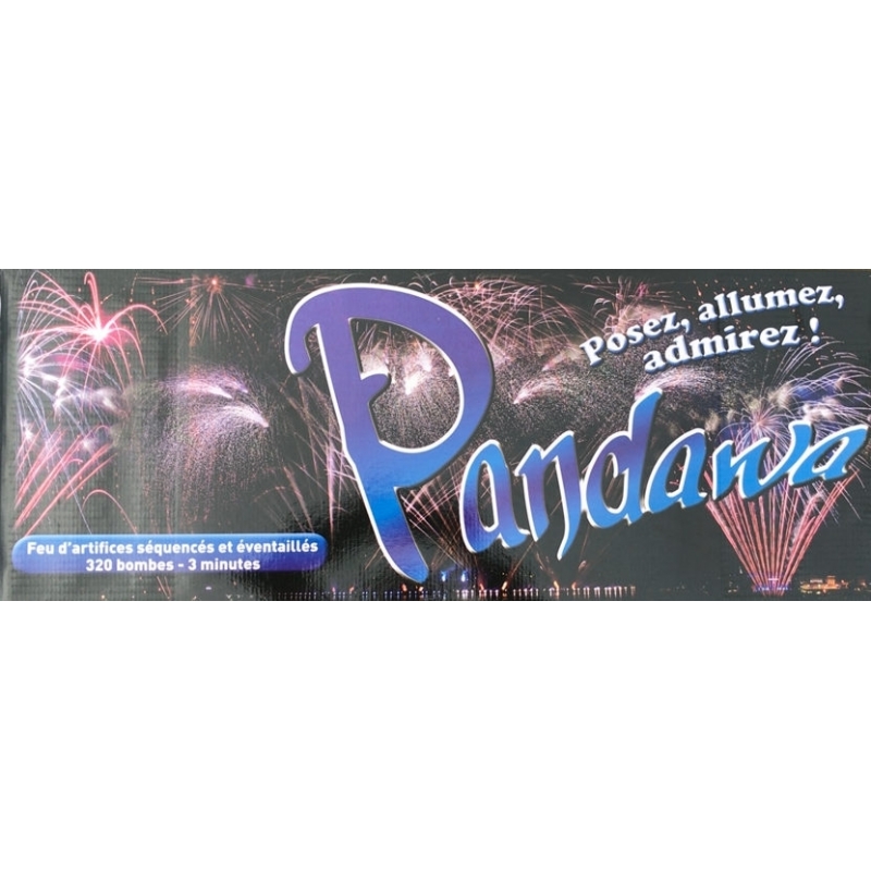 Feu d'artifice automatique 320 Tirs Multi Panda A Durée x 3 mn