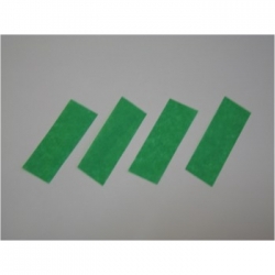 Confettis rectangulaires 2 x 5 cm Verts