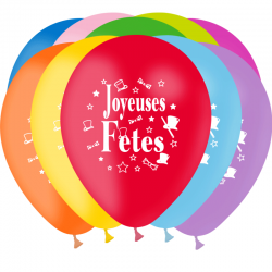 Ballons joyeuses fêtes latex