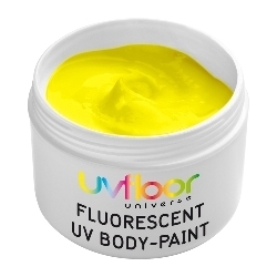 Crème Fluo Bodypaint Jaune 45 ml (pour le corps) -Uf