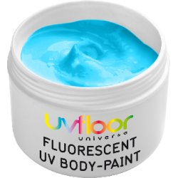 Crème Fluo Bodypaint Bleu Turquoise 45 ml (pour le corps) -Uf