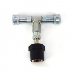 Jet de Co2 : Splitter 1 entrée bouteille/2 sorties x Location /Jour