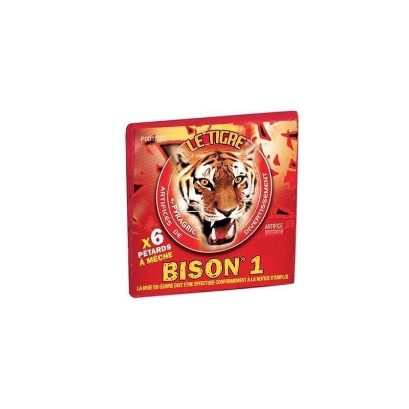 Pétard Bison N° 1 en Etui de 6 unités cat F2 - AD/PM/50088