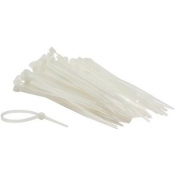 Collier de Serrage Rilsan Plastic Blanc Pm 10 cm x 100 units