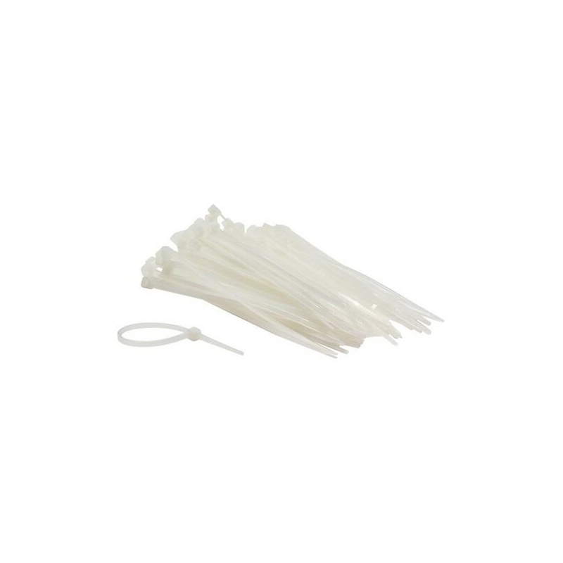 Collier rilsan plastique (boite de 250 pcs - 2,5x100mm + 4,8x160mm