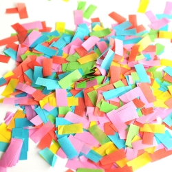 confetti rectangle multicolore