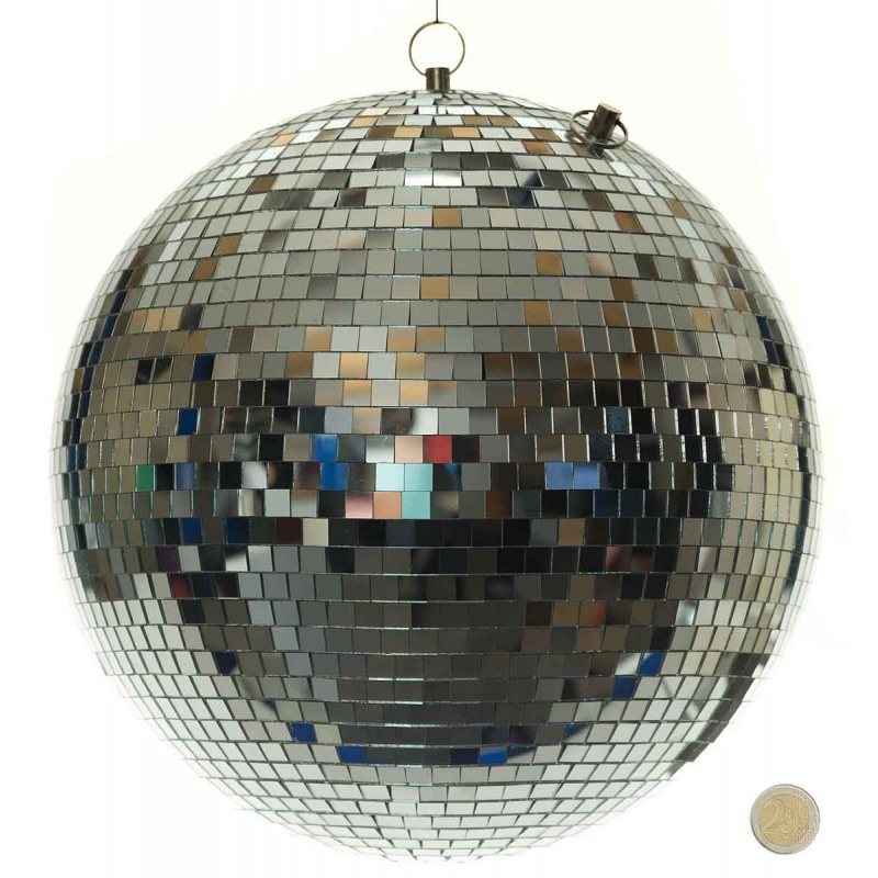 BOULE A FACETTES EN VERRE VERITABLE 50cm SONO DISCO FETE JEU