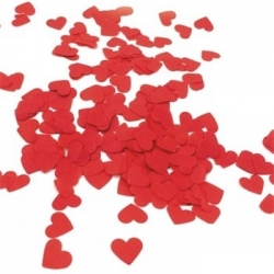 confetti coeur rouge