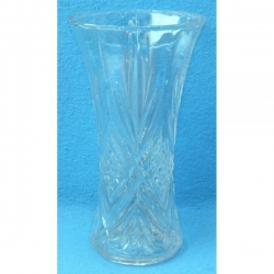 Vase cristal medium ciselé haut 23,5cm Ø 12,8cm résine cassable (sucre)