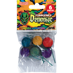 Boules fumigènes Sachet de 6 couleurs Demoniac artifices