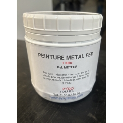 Fer metal water paint ou peinture métal à l'eau pot de 1Kg