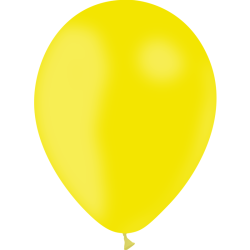 Ballons Ø 30 cm Jaunes Citron x 100 unités