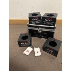 Radio Commande HF : Emetteur 4 voies + 4 Supports Récepteurspports Récepteurs