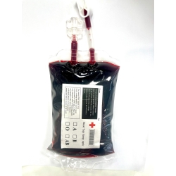 Poche avec Faux sang intraveineuse 20cl env