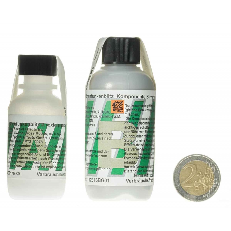 Airburst SILVER poudre 30 gr "Fast Sparkle Flash" Compo A+B