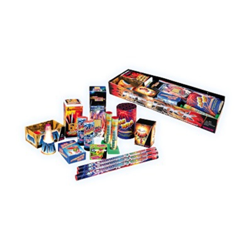 Coffret de 24 feux d'artifice assortiment Fire Pack-F2